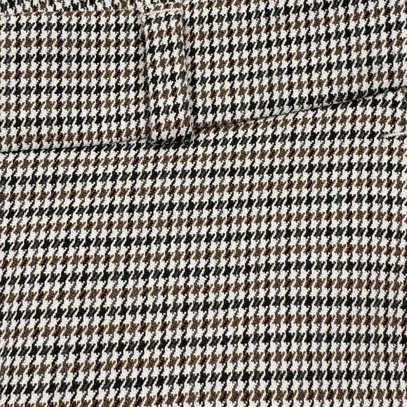 Banana Republic Avery Houndstooth Plaid Ankle Pants Preppy Chic Neutral 12 Short - Picture 6 of 15